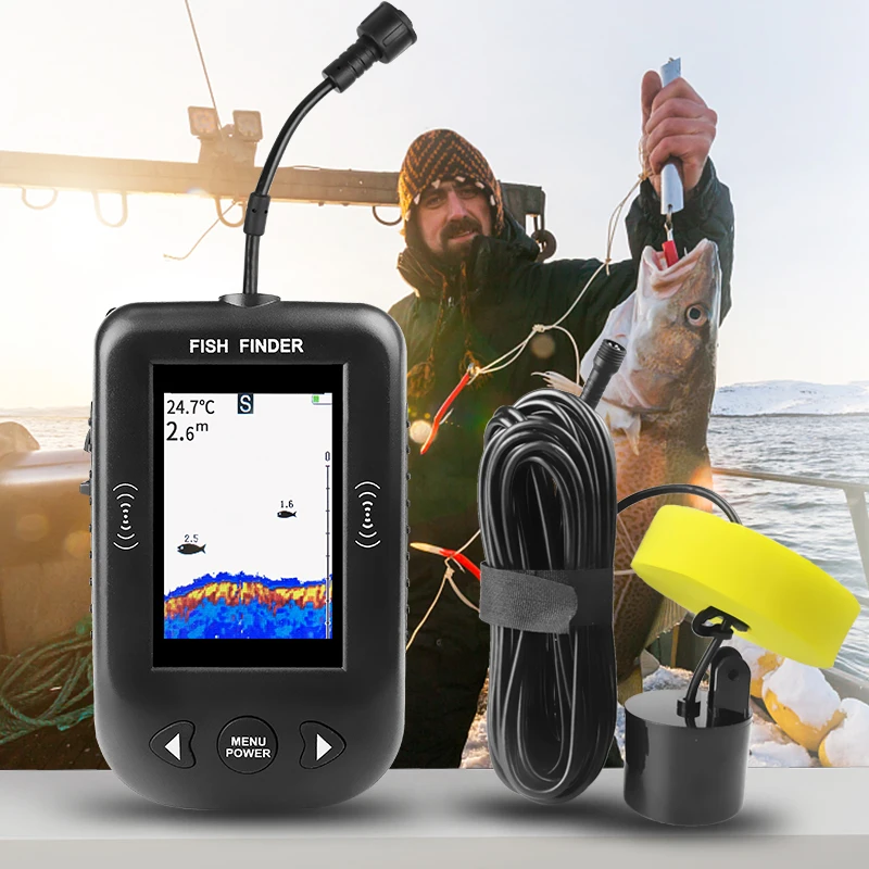Sonda de Pesca Erchang XF03, 4 - Fish Finder Transducer reseña y precio